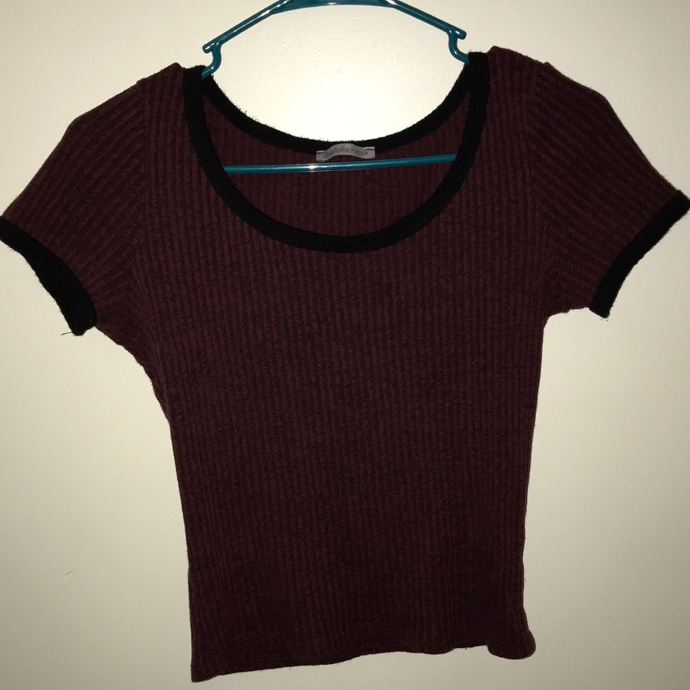 Ribbed crop top